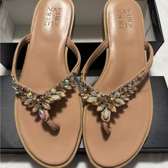 Naturalizer Sparkling Tan Sandals with Embellishments - Picture 5 of 5